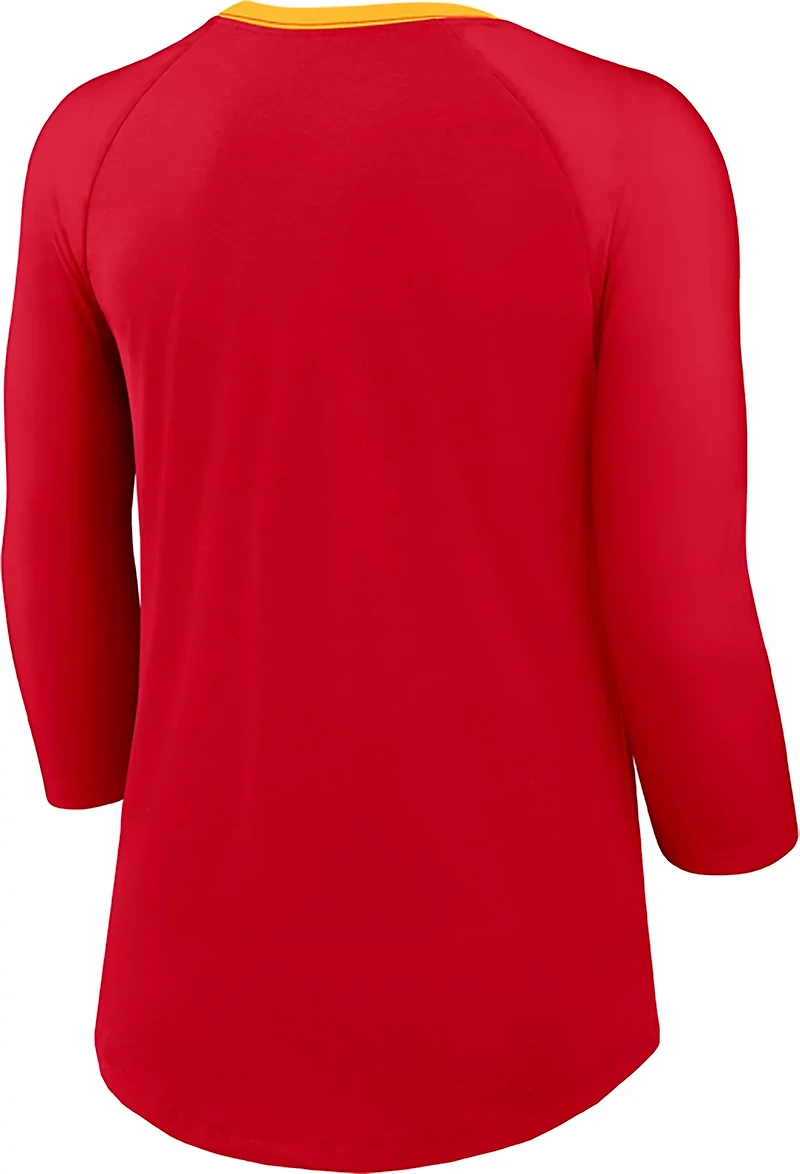 Nike Women's Chiefs Arched 3/4 Sleeve Top