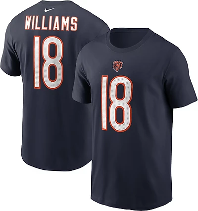 Nike Men's Bears Caleb Williams #18 Name and Number Short Sleeve Tee