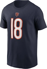 Nike Men's Bears Caleb Williams #18 Name and Number Short Sleeve Tee