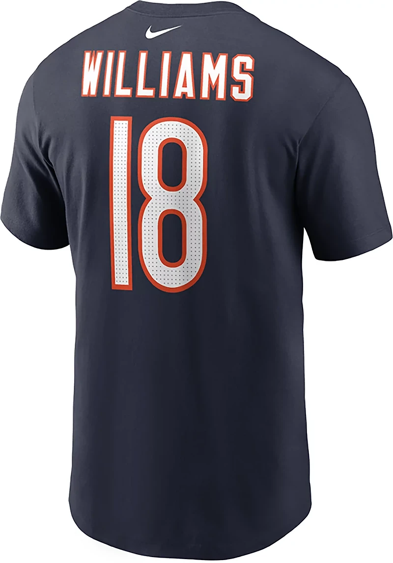Nike Men's Bears Caleb Williams #18 Name and Number Short Sleeve Tee
