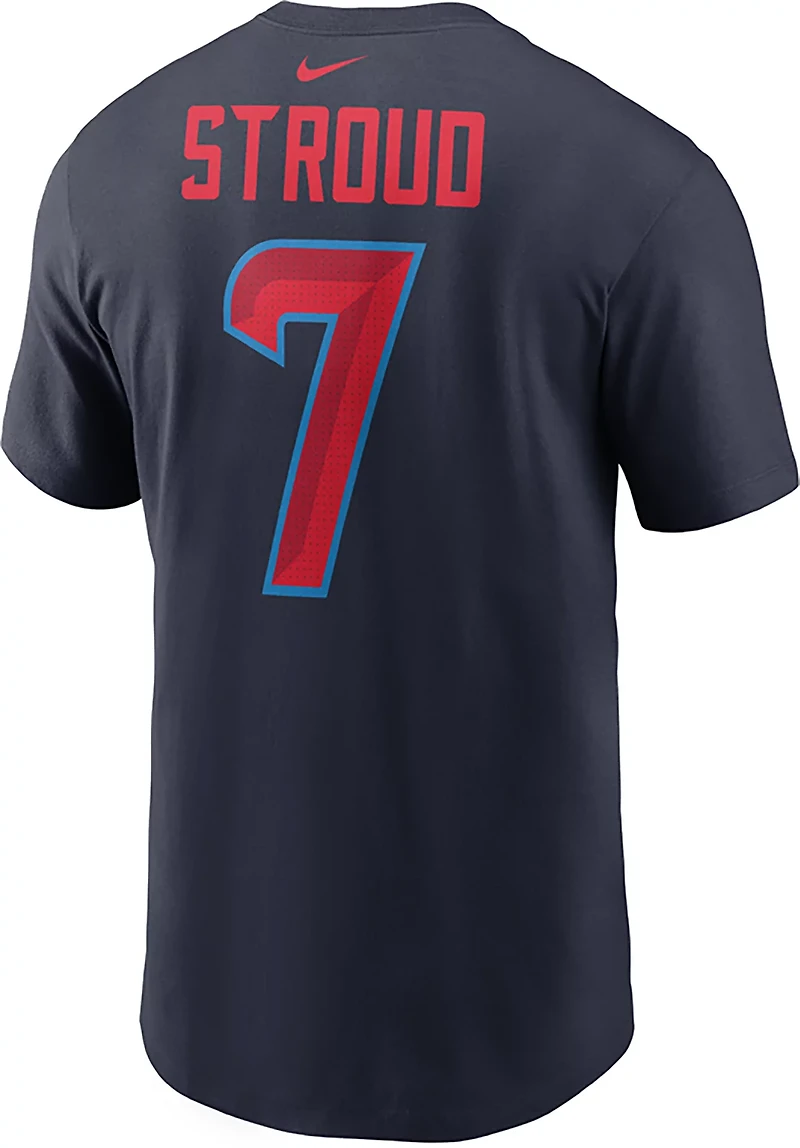 Nike Men's Texans Stroud #7 Name & Number Short Sleeve Tee