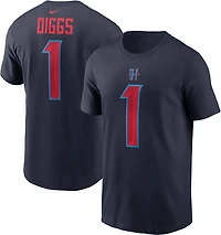 Nike Men's Texans Stefon Diggs #1 Helmet Logo Name & Number Short Sleeve Tee