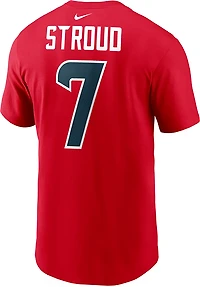Nike Men's Texans CJ Stroud #7 Name & Number Short Sleeve Tee
