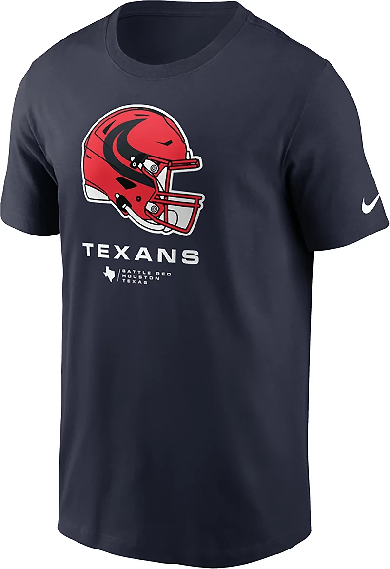 Nike Men's Texans Red Helmet Short Sleeve Tee