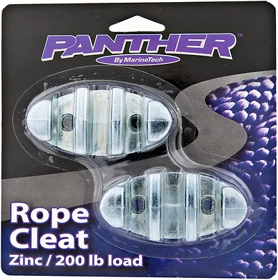 Panther Marine Zinc Plated Rope Cleats 2-Pack