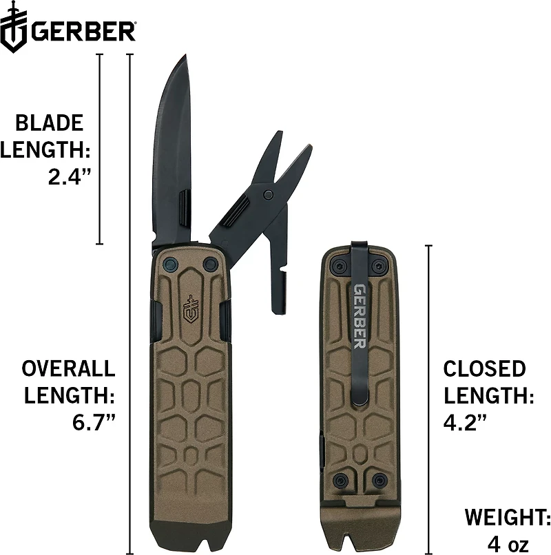 Gerber Lockdown Slim Pry Bronze Multi-Tool