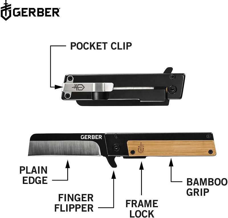 Gerber Quadrant Bamboo Folding Knife