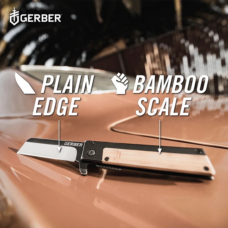 Gerber Quadrant Bamboo Folding Knife