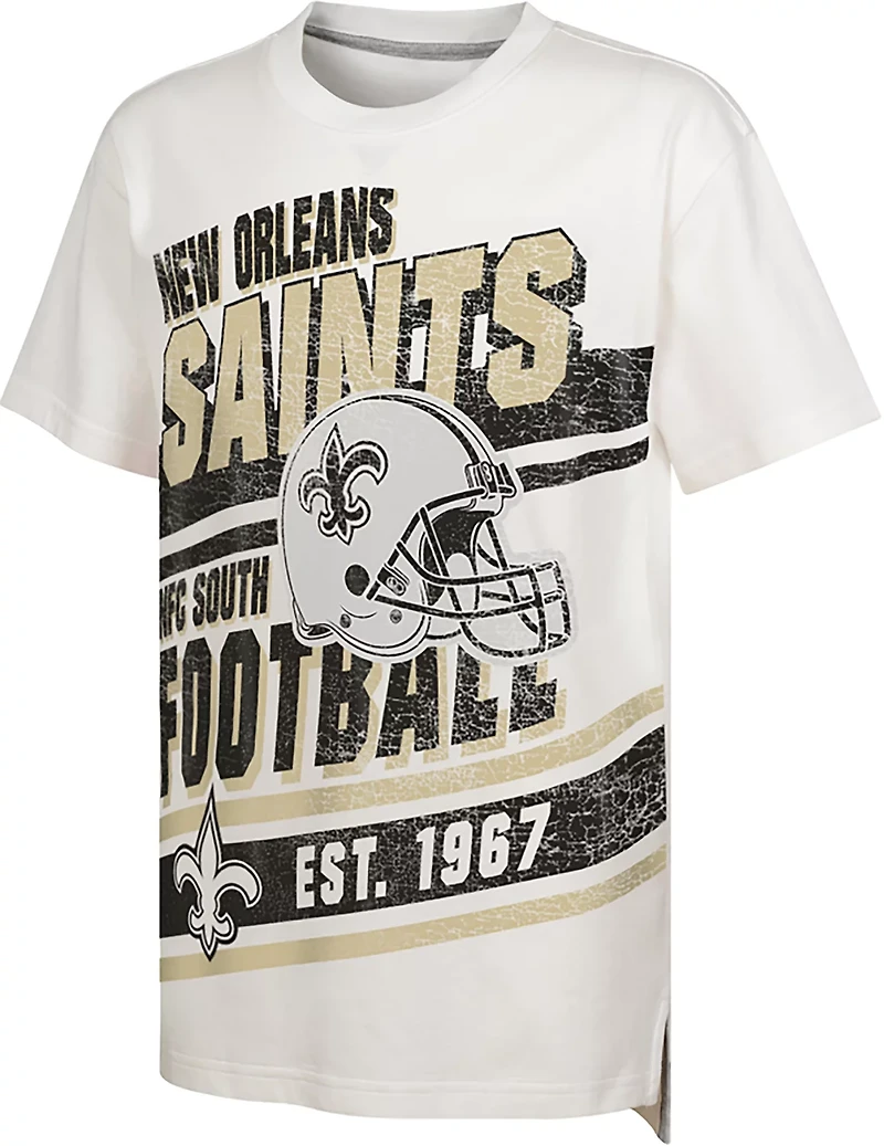 Outerstuff Youth Saints Let's Get Loud Crew Neck T-shirt