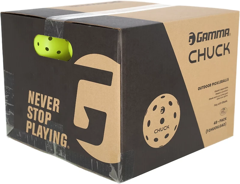 Gamma Chuck Tournament Pickleballs 48-Pack