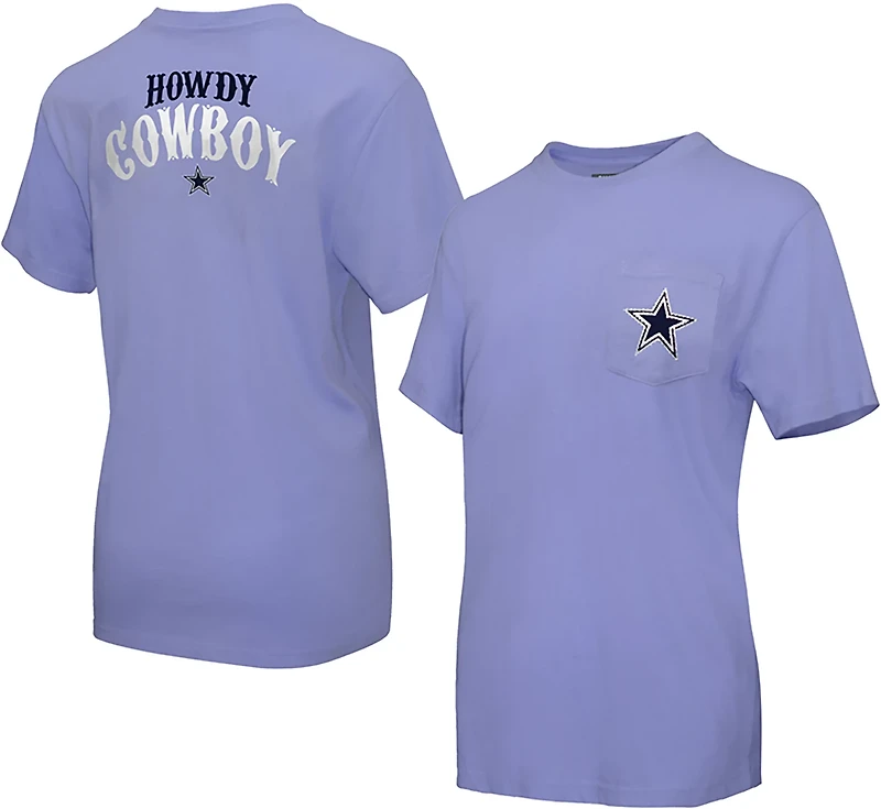 Lauren James Women's Dallas Cowboys Howdy Cowboy Short Sleeve T-shirt