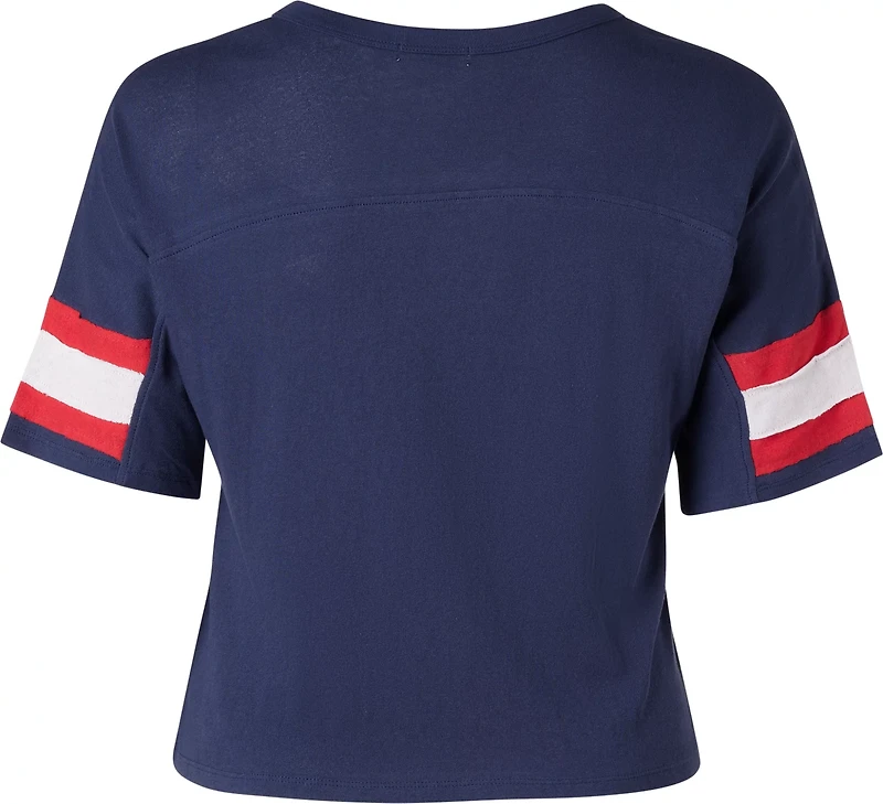 47 Women's Texans Double Header Premium Scout Crop T-shirt