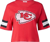 47 Women's Chiefs Double Header Premium Scout Crop T-shirt