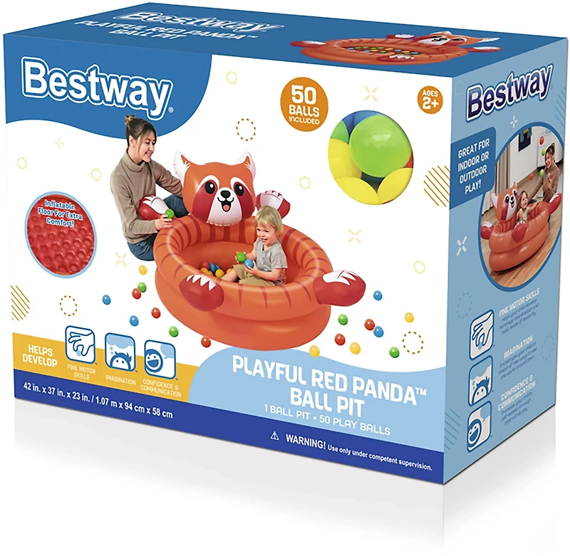 Bestway Playful Red Panda Ball Pit