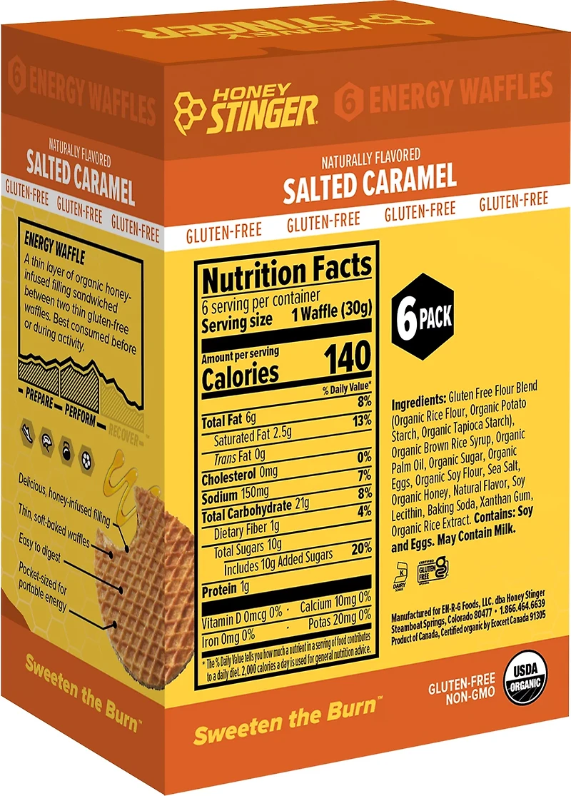 Honey Stinger Gluten Free Waffles 6-Pack