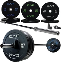 CAP Barbell Olympic Bumper Plate Weight Set