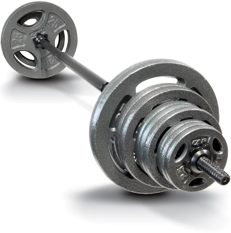 CAP Barbell 125lb Standard Grip Weight Set