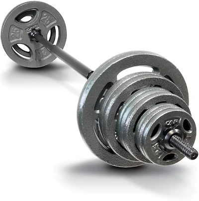 CAP Barbell 125lb Standard Grip Weight Set