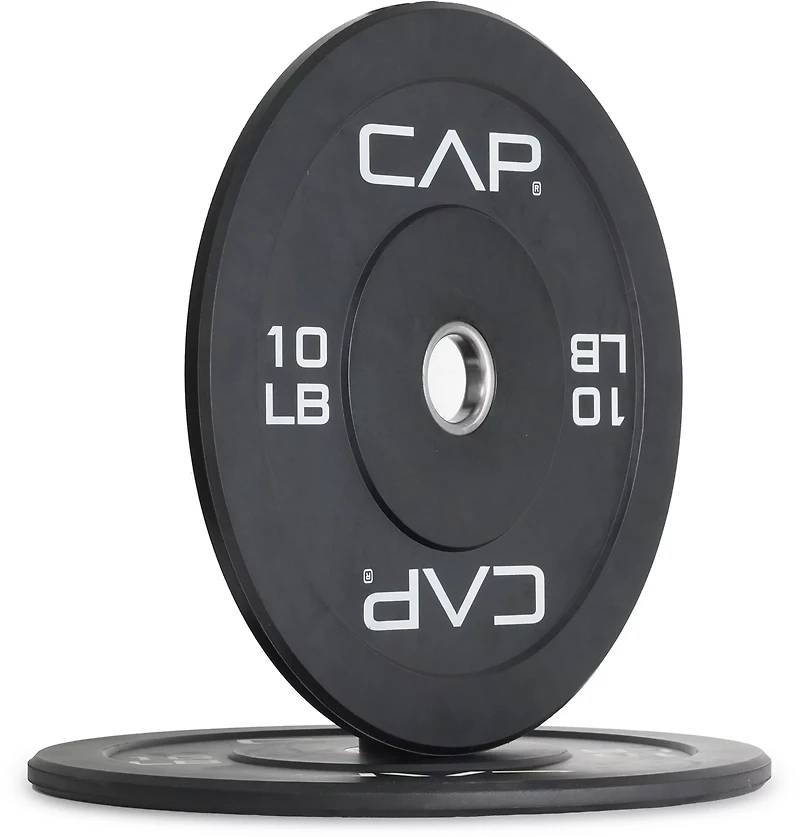 CAP Barbell Olympic Bumper Plate With Screened Logo – Single