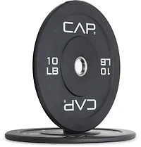 CAP Barbell Olympic Bumper Plate With Screened Logo – Single
