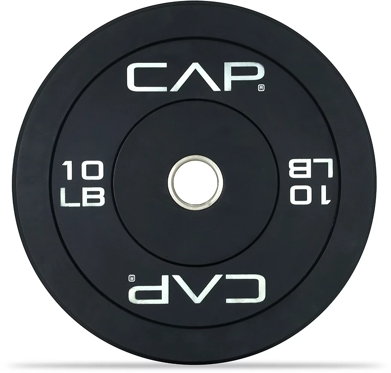 CAP Barbell Olympic Bumper Plate With Screened Logo – Single