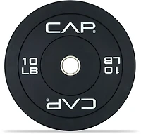 CAP Barbell Olympic Bumper Plate With Screened Logo – Single
