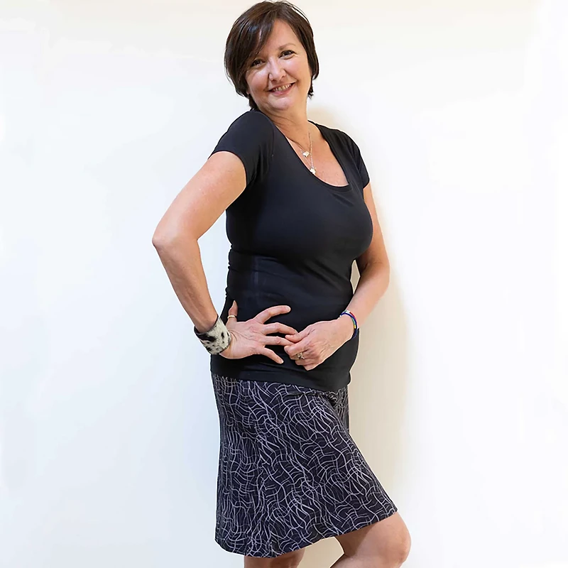 Dakini Women's Organic Cotton Cap Sleeve Summer T-shirt