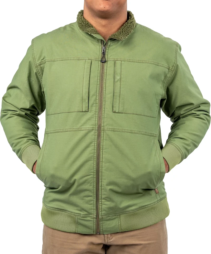 Habit Men's Sherpa Lined Canvas Jacket