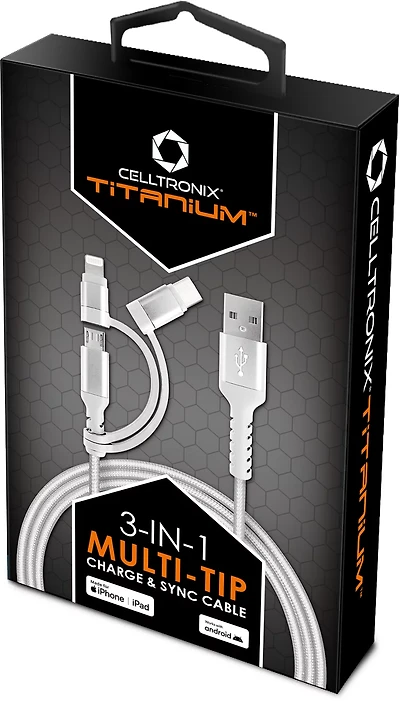 Celltronix 3-in-1 Multitip Cable