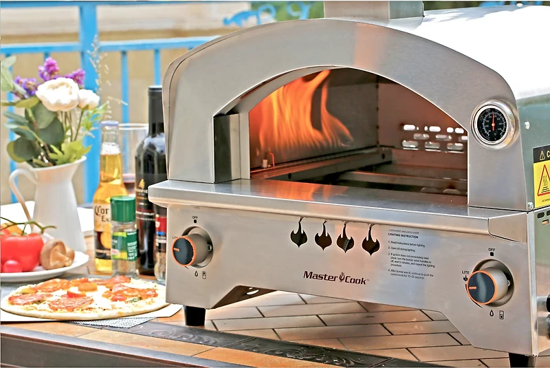 Master Cook Propane 13 in Outdoor Gas Pizza Oven