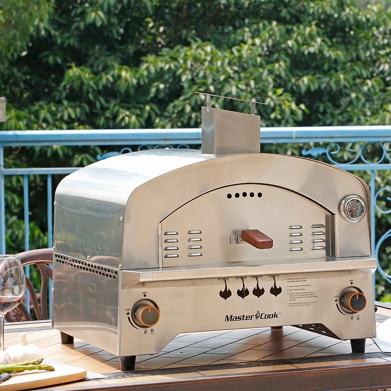 Master Cook Propane 13 in Outdoor Gas Pizza Oven