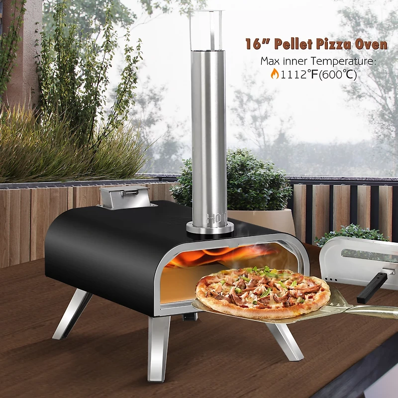 Master Cook Wood Pellet 16 Portable Pizza Oven