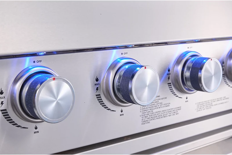 Big Horn 6-Burner Propane Gas Grill Island