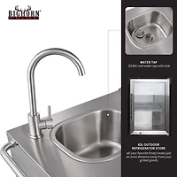 Big Horn 6-Burner Propane Gas Grill Island