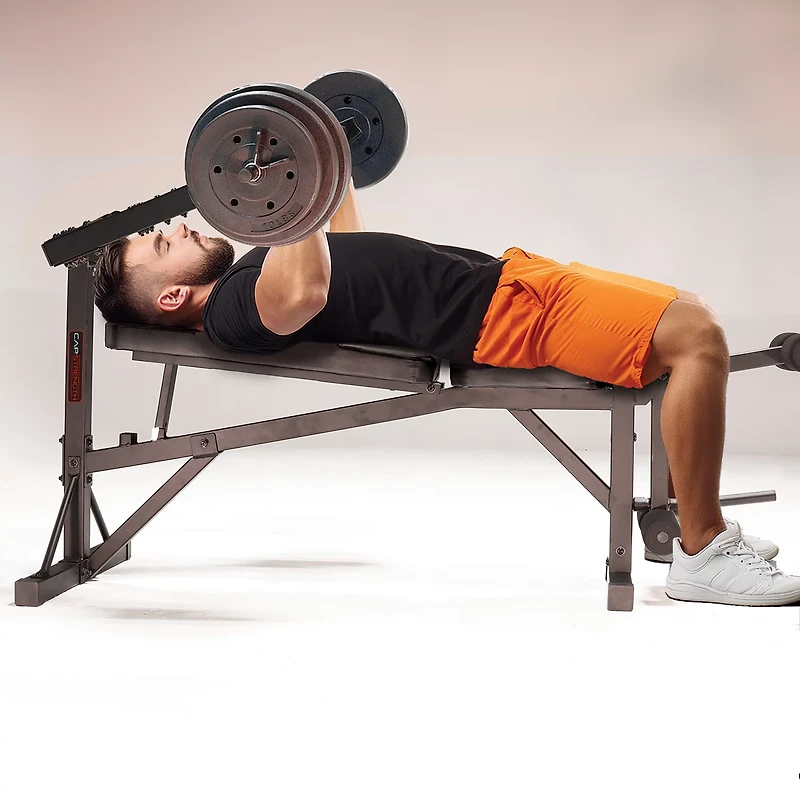 CAP Barbell Leverage 100 lb Combo Bench Set