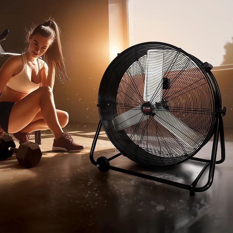 Cap Strength 30 in Heavy Duty Floor Fan