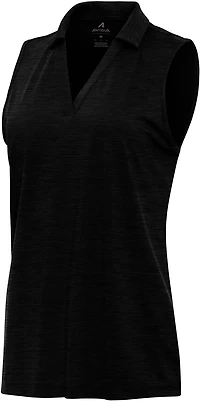 Antigua Women's Layout Sleeveless Polo Shirt