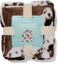 Magellan Outdoors 50x60 Faux Rabbit Fur Throw Blanket