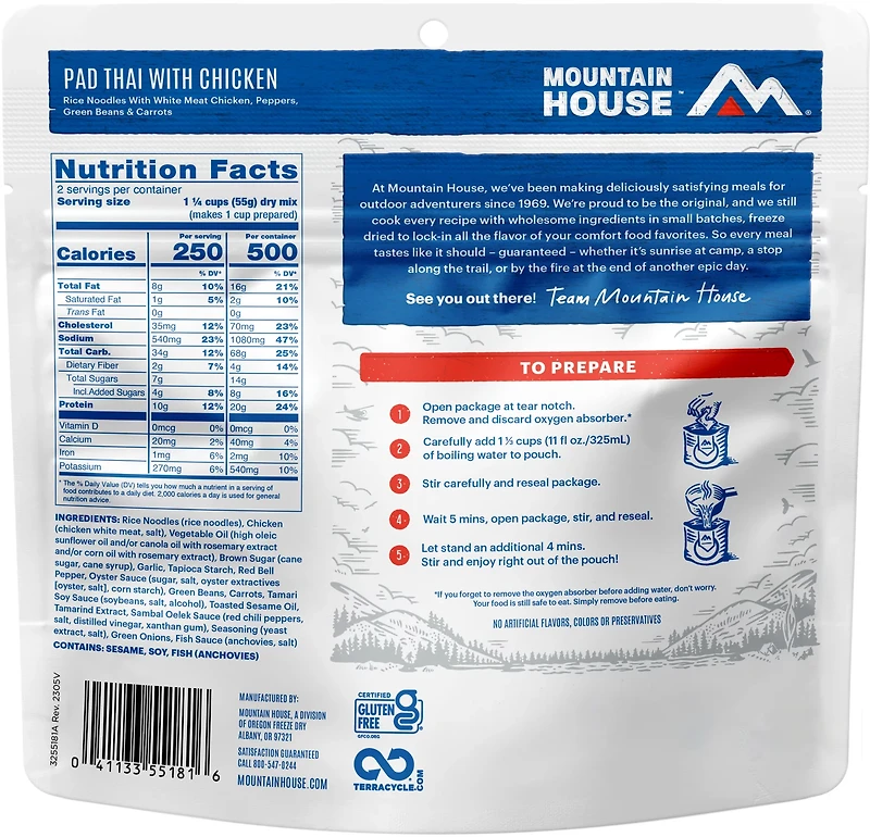 Mountain House Pad Thai with Chicken