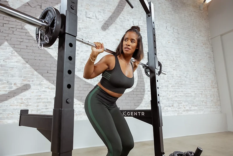 CENTR 300 lb Olympic Barbell Weight Set