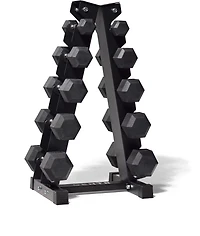 CENTR 150 lb Dumbbell Set with Rack