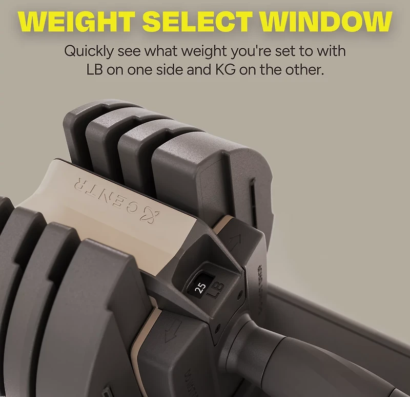 CENTR Smart Stack 50 Single Adjustable Dumbbell