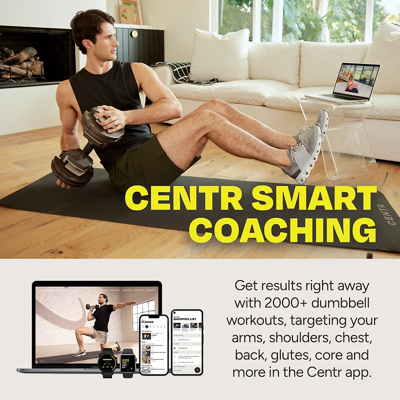 CENTR Smart Stack 50 Single Adjustable Dumbbell
