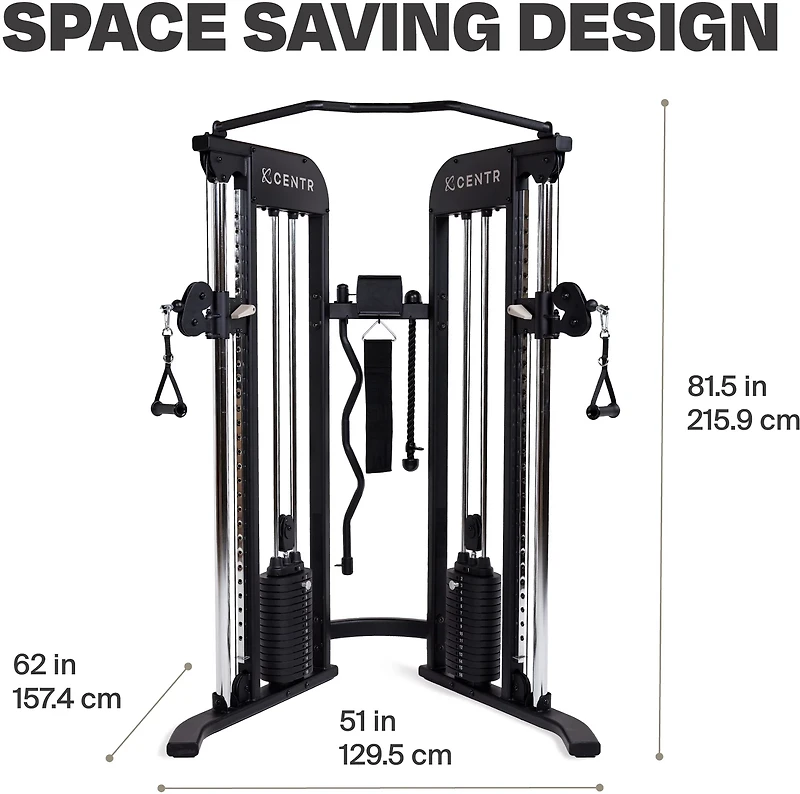 CENTR Multifunctional Cable Machine 2 Home Gym System