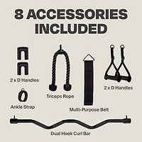 CENTR Multifunctional Cable Machine 3 Home Gym System