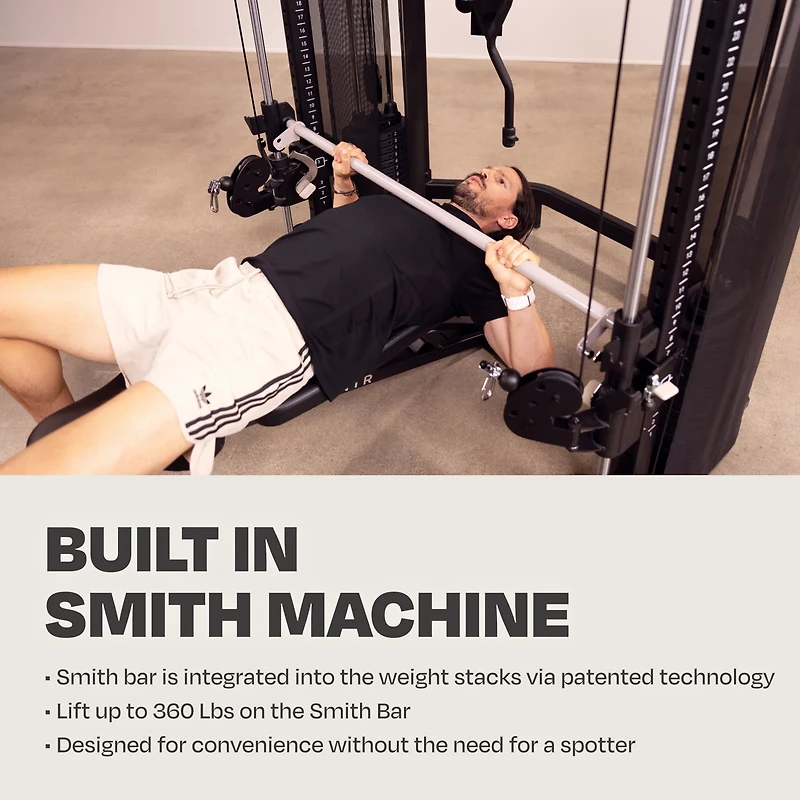CENTR Multifunctional Cable Machine 3 Home Gym System