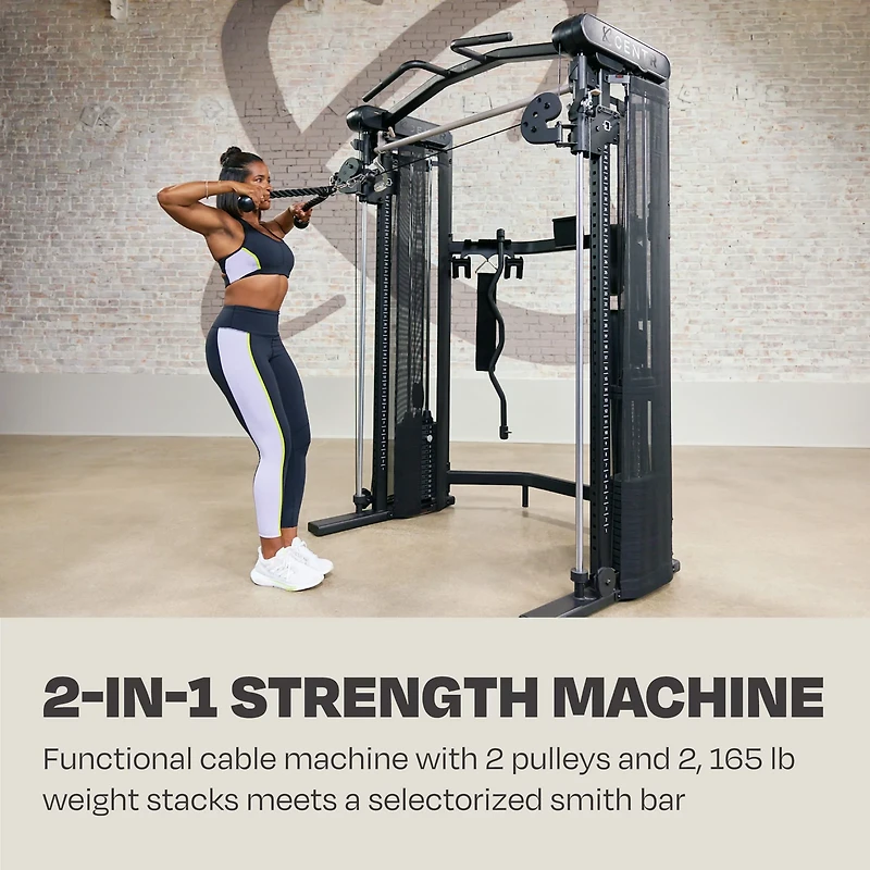 CENTR Multifunctional Cable Machine 3 Home Gym System