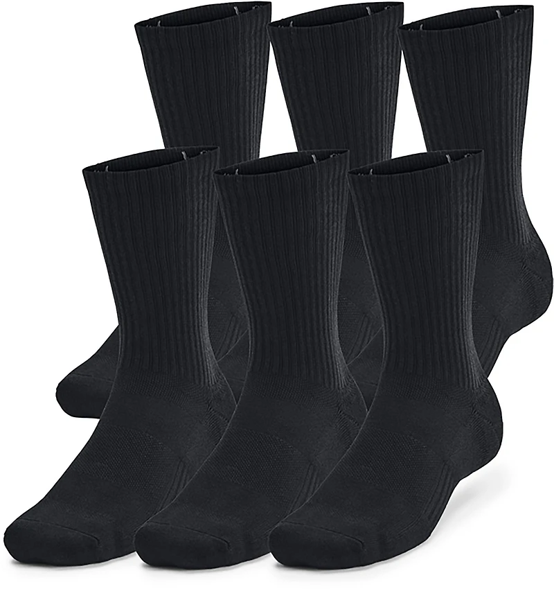 Under Armour Training Cotton Crew Socks 6-Pack