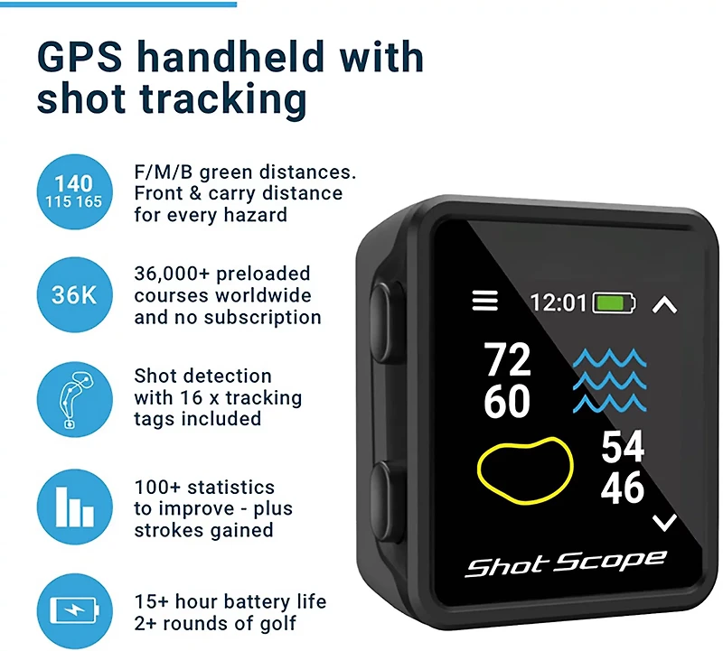 Shot Scope H4 Shot Tracking Handheld GPS