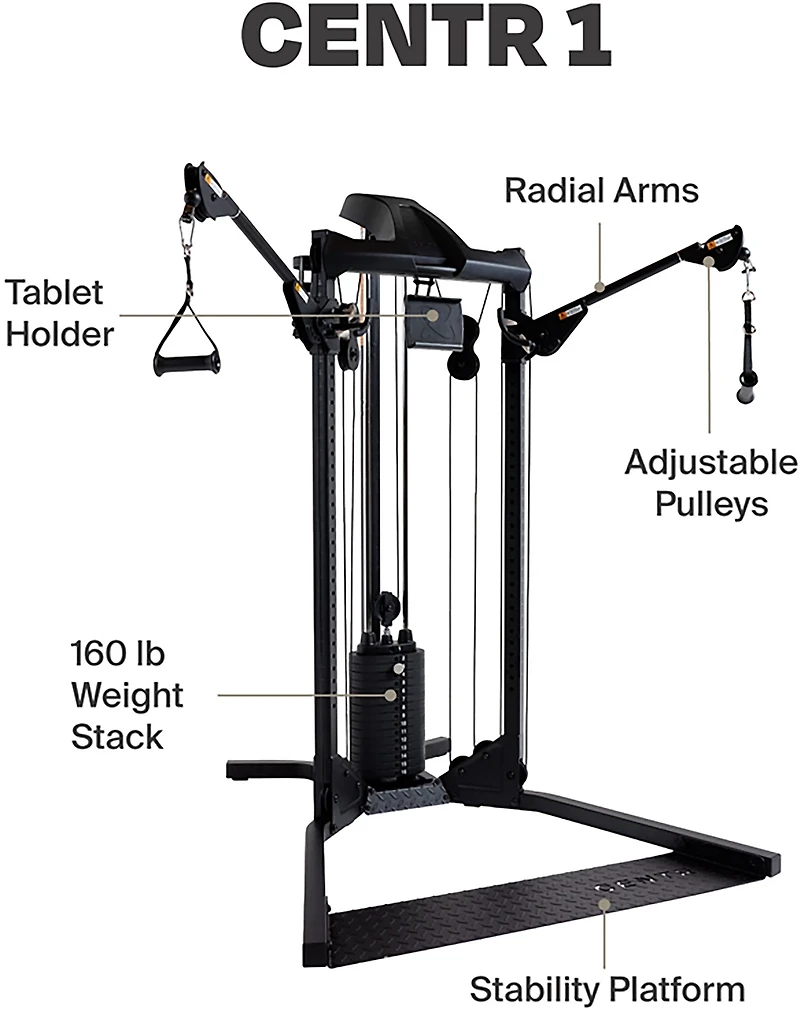 CENTR Multifunctional Cable Machine Home Gym System
